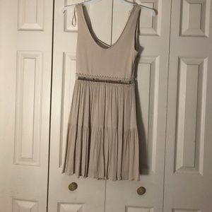 Beige cutout dress
