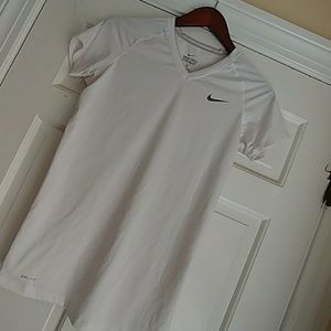 Nike Dri fit pro-combat white shirt