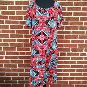 LuLaRoe Carly Dress No Pocket Aztec Tribal 2XL