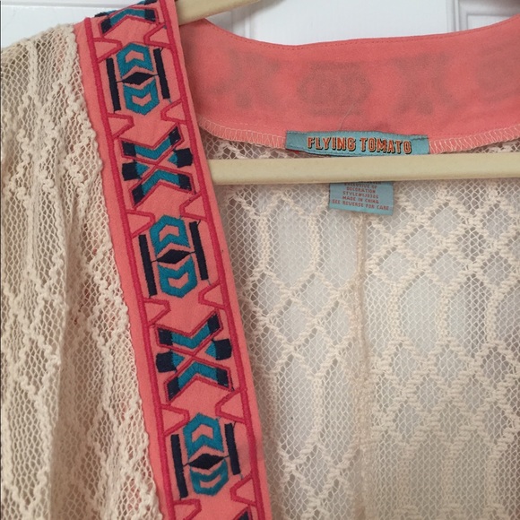 Impeccable Pig, Intricate Woven Design Cardigan - Picture 2 of 2