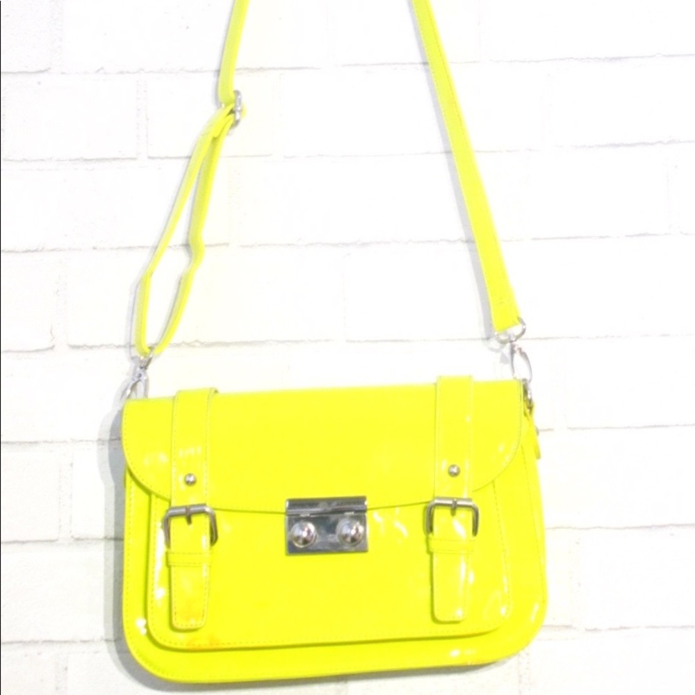 Neon yellow purse