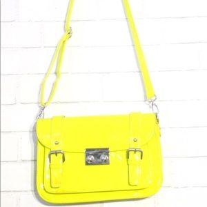Neon yellow purse