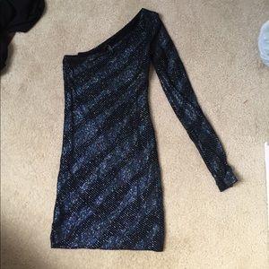 One Shoulder Long Sleeve Guess By Marciano Dress