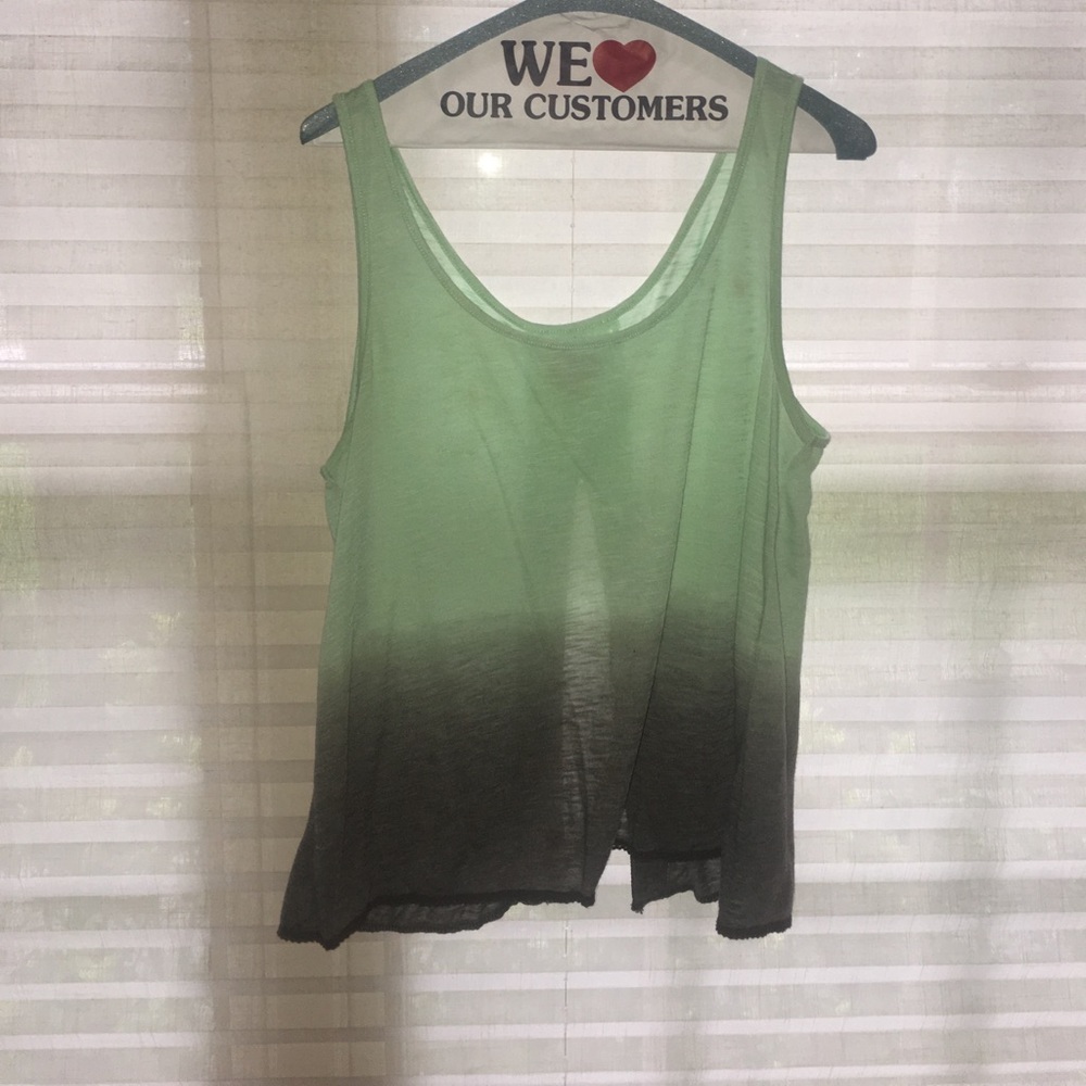 Ombré green tank top