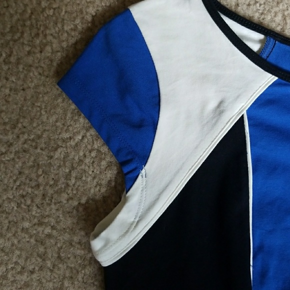 Express | Black & Blue Bodycon Dress - Picture 3 of 5