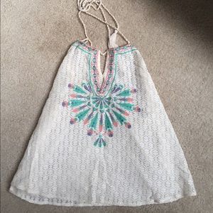 Cute Embroidered Halter Top