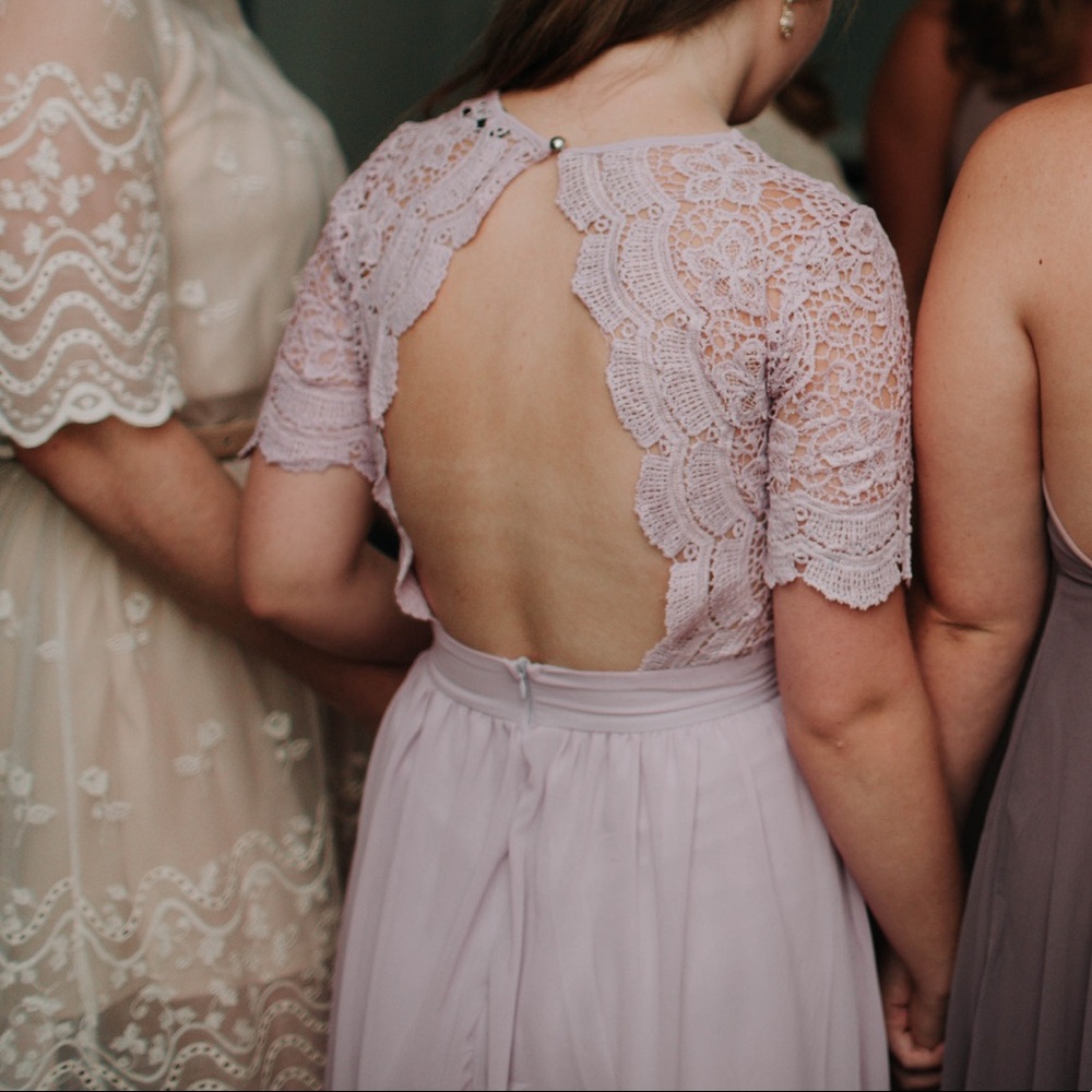 ASOS Club L Bridesmaid open-back Dress