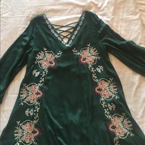 Green tunic top or dress