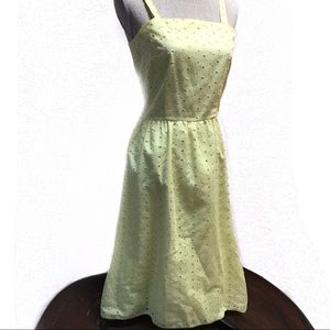 Vintage Dresses - Vintage Givenchy Eyelet Sun Dress Yellow Vintage Dresses - Vintage Givenchy Eyelet Sun Dress Yellow