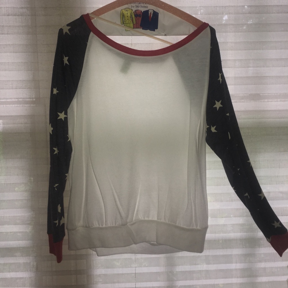 American flag long sleeve shirt