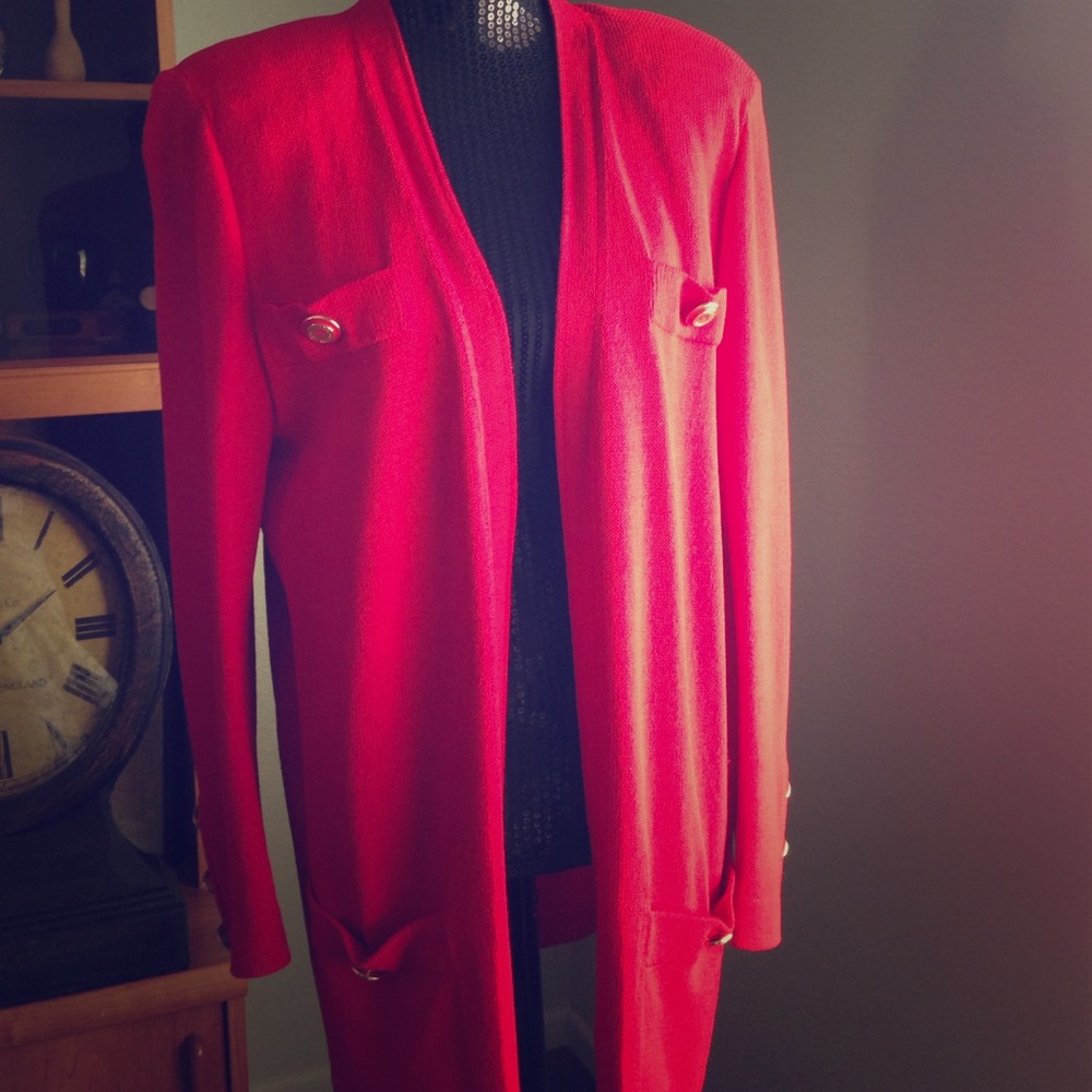 St John Knit Long Jacket