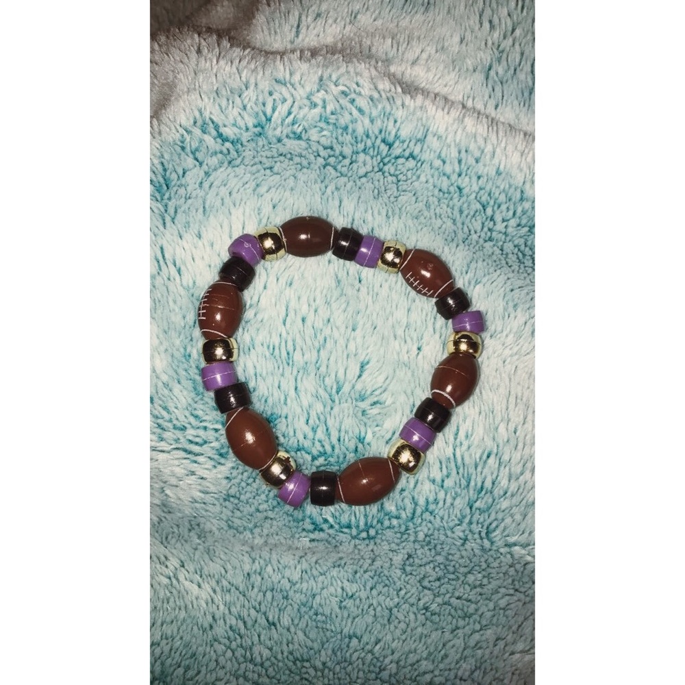 Ravens Football Bracelet