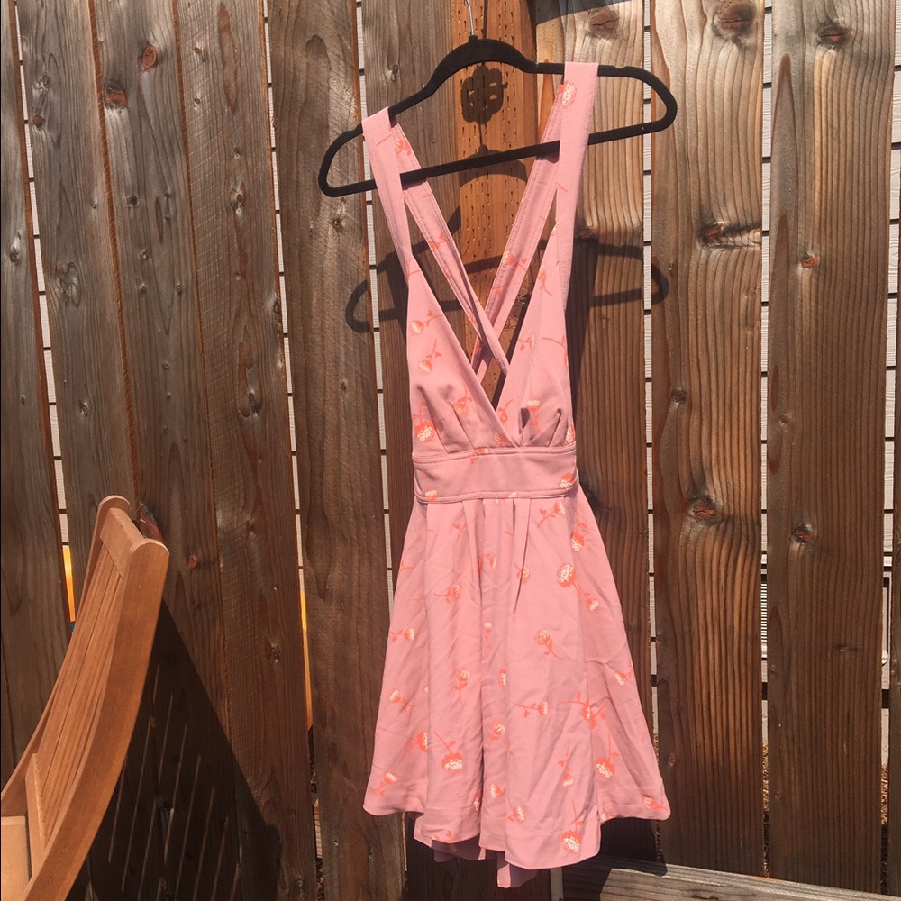 Free People floral halter dress NWT