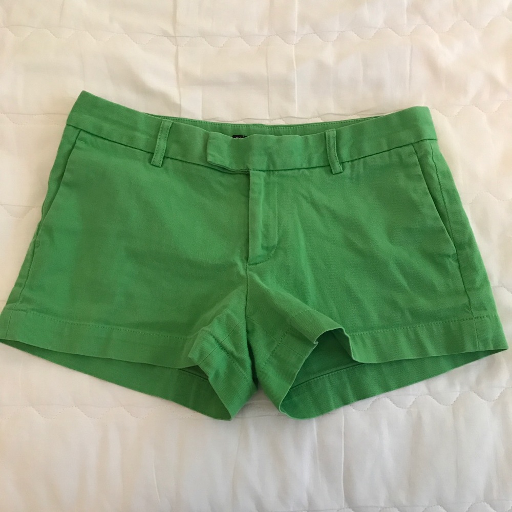 green shorts