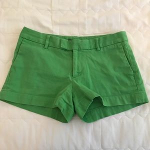 green shorts