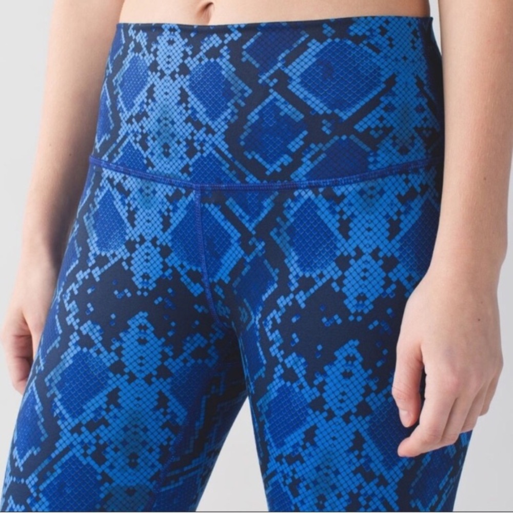 Lululemon Blue Snake Skin Pants