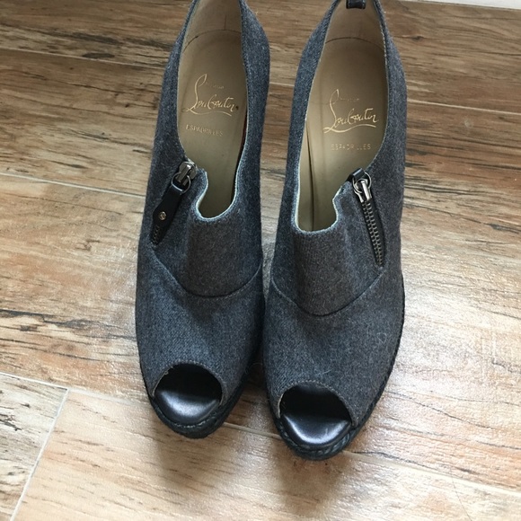 Christian louboutin peep toe booties - Picture 1 of 5