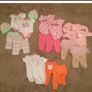 Huge Twin Baby Girl Clothes Lot 0-3 Months
