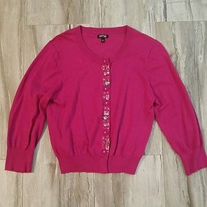Pink cardigan