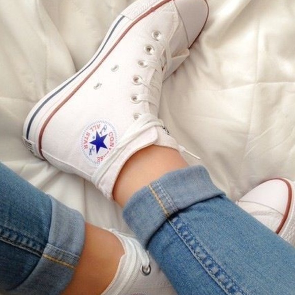 NWT Converse Adult Fabric All Star/White WMNS - Picture 2 of 8