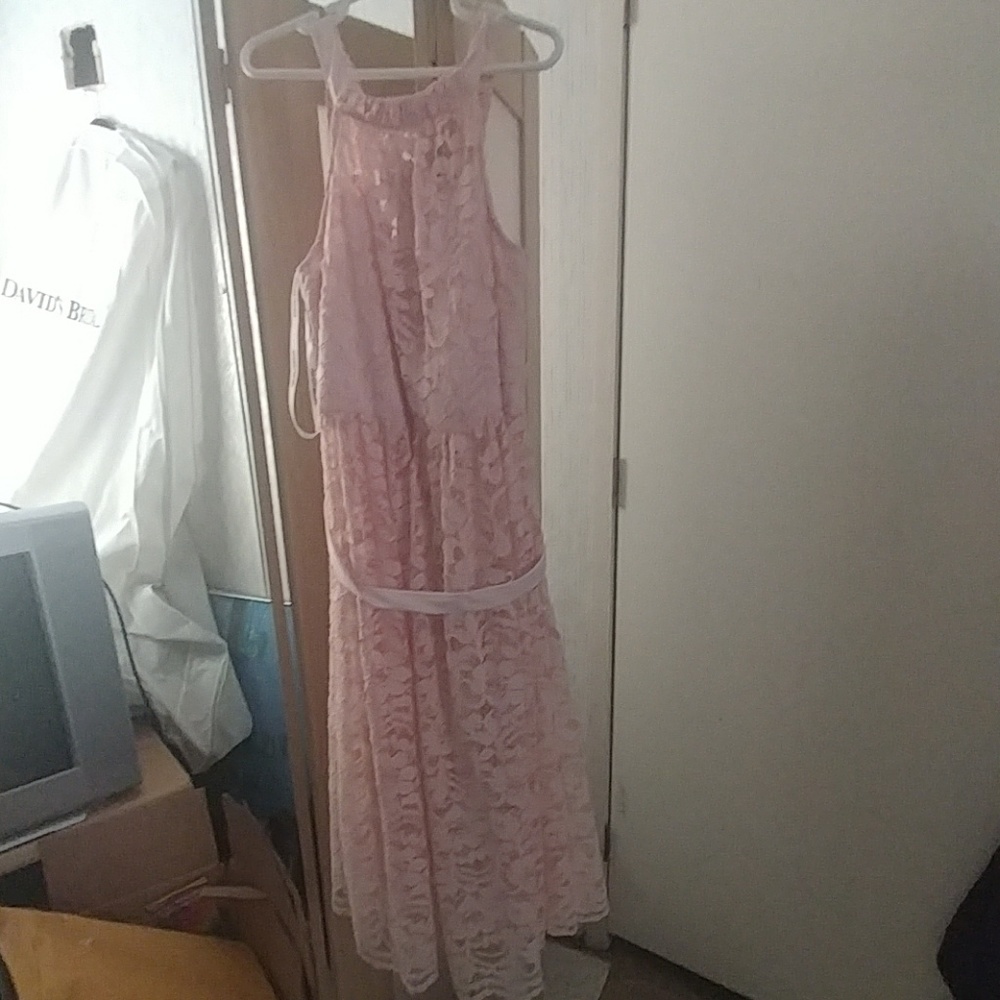 Jr bridesmaid pink dress