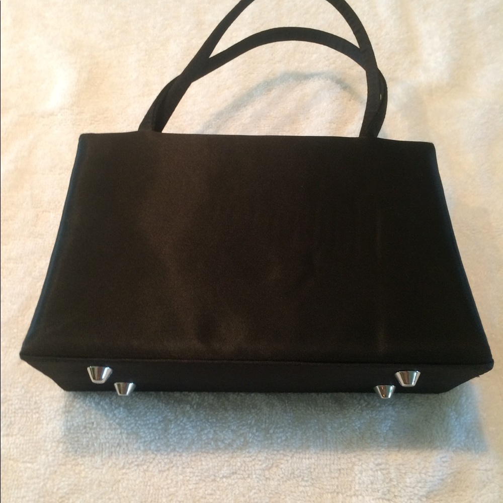 Black fabric evening bag - Picture 3 of 6