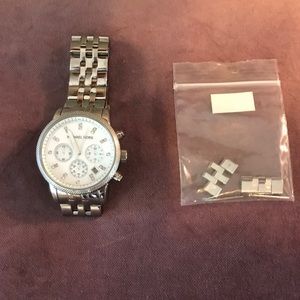 Michael Kors Silver Ritz Watch MK 5020