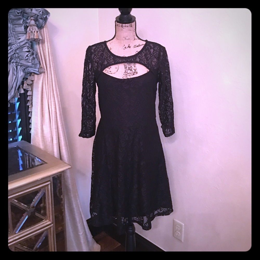Black Lace Dress XL