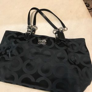 Coach cloth shoulder bag.