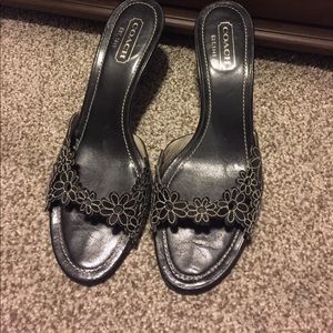 Gorgeous Coach Heels With Floral Cut Out *SALE*