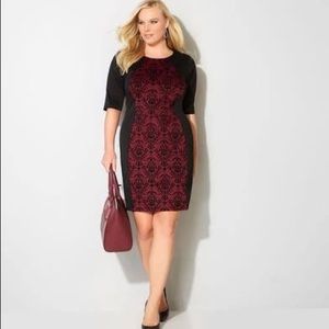 Red/Black Damask Dress.