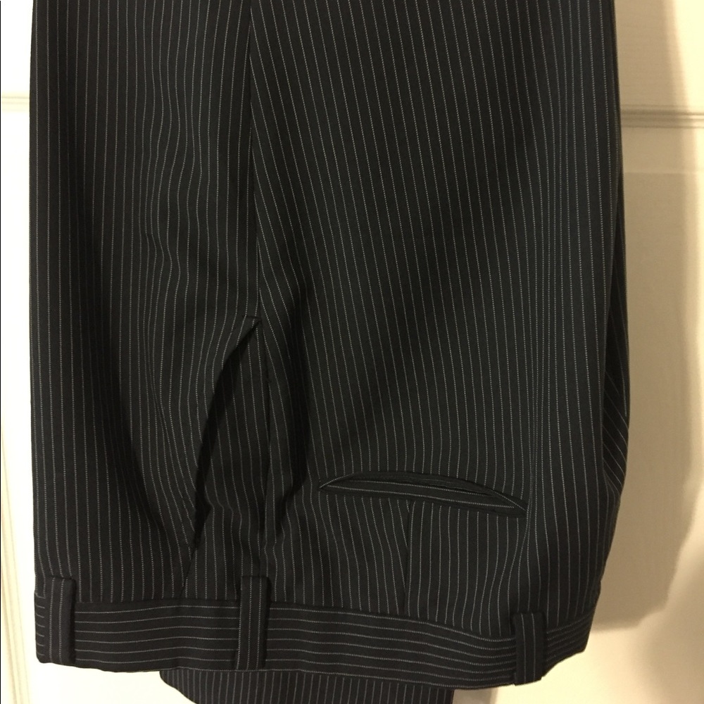 Navy/White pinstripe dress pants. W36/L30.