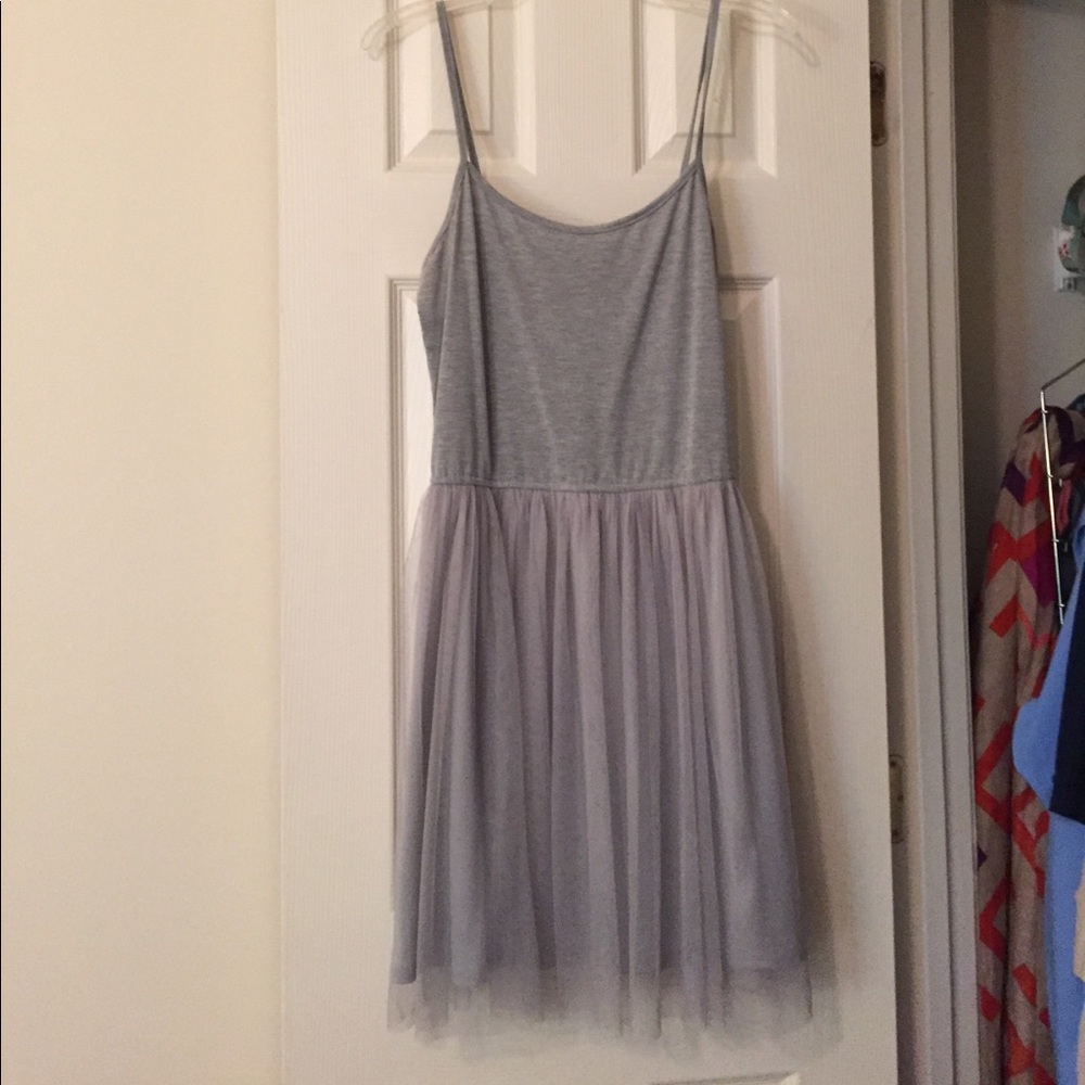 Gray ballerina slip