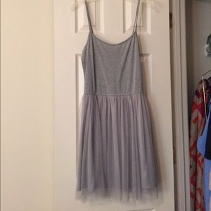 Gray ballerina slip