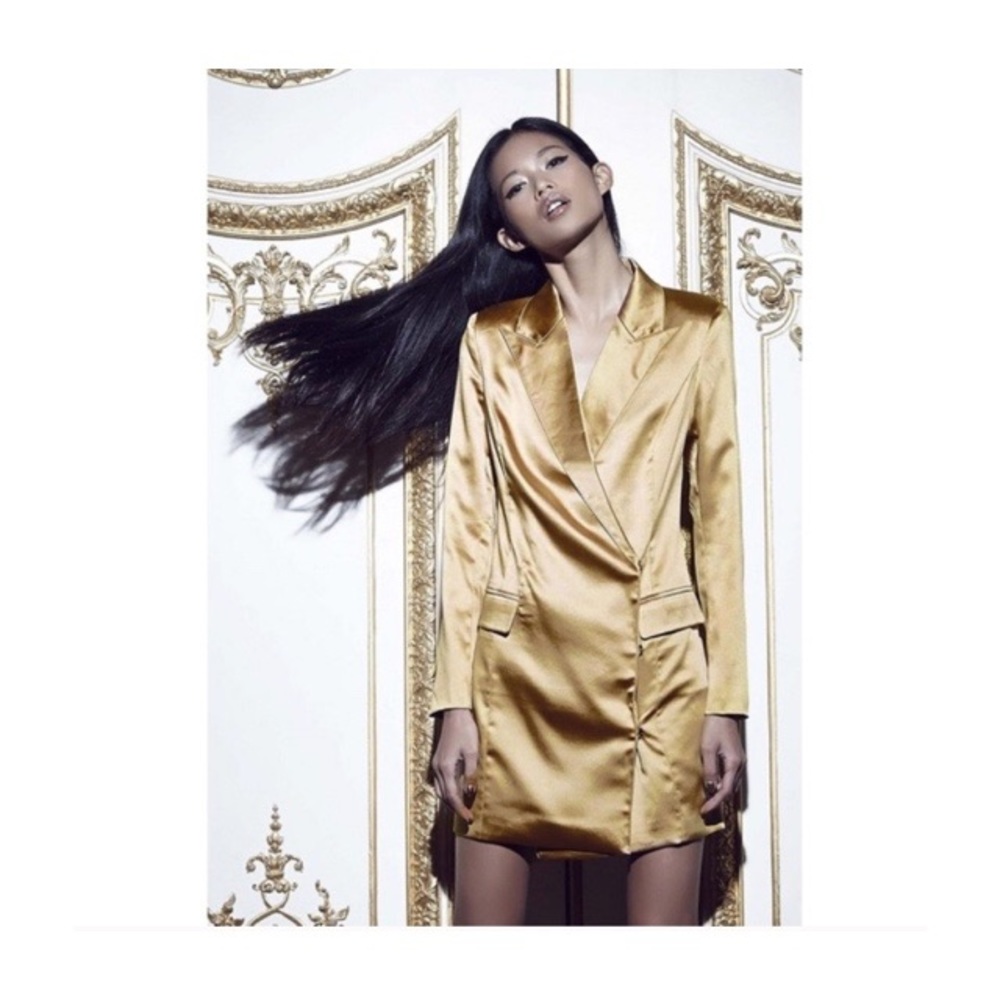 Misguided Peace + Love Satin Blazer Dress