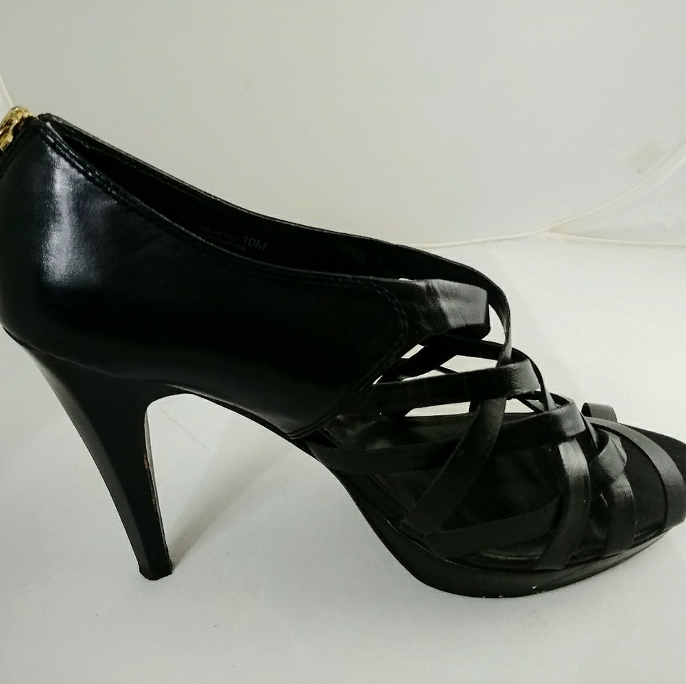 Chinese laundry black strap stilettos