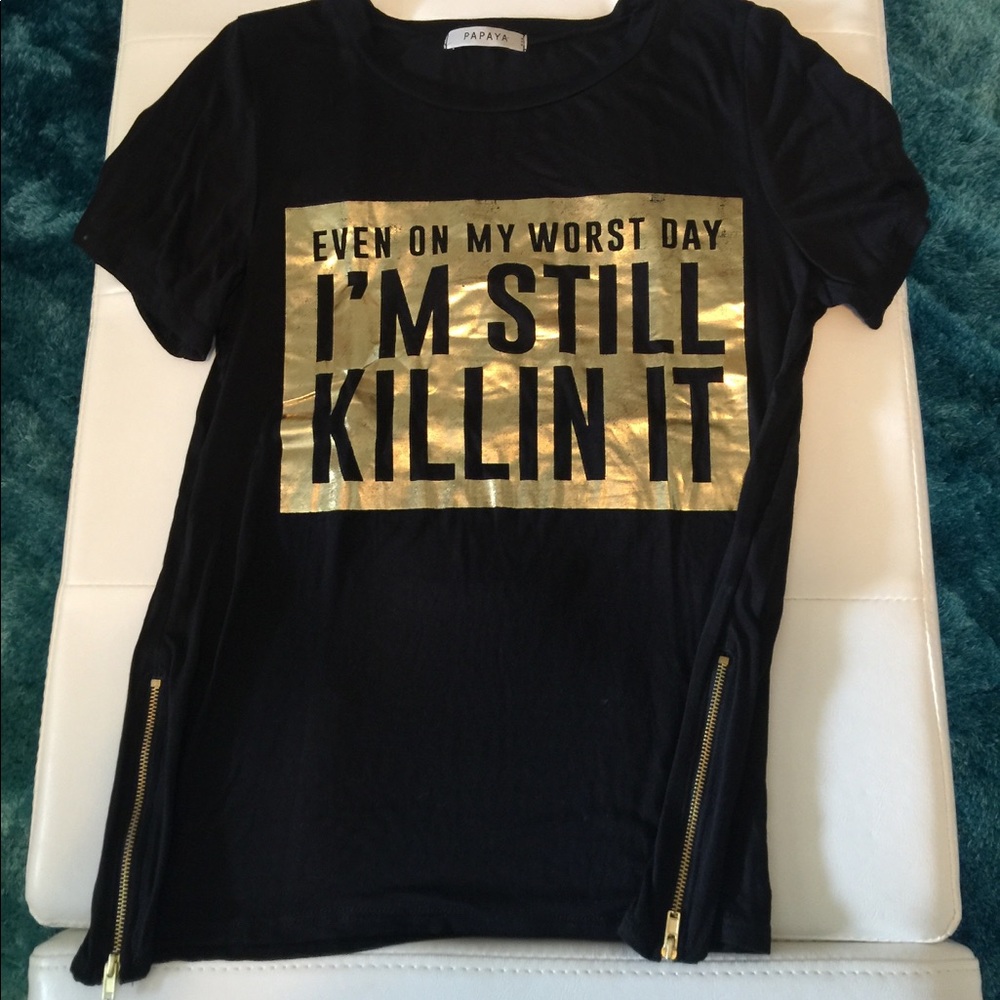 Killin it, Graphic Tee, black, SMALL