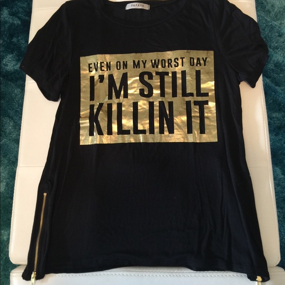 Killin it, Graphic Tee, black, SMALL - Picture 2 of 2