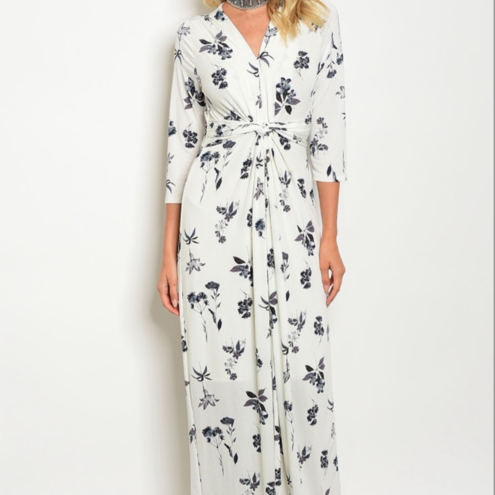 NEW Modest Maxi Dress Floral Elegant Church Woman