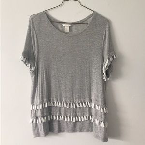 H&M tassel tee