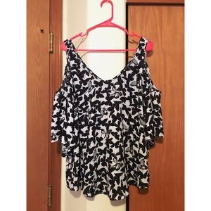 Torrid Cold Shoulder Butterfly Top