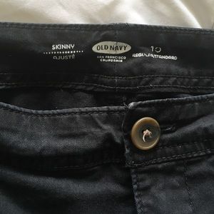 Black skinny old navy pants jeans 10