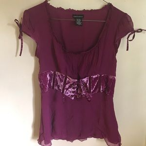 Moda International silk corset top