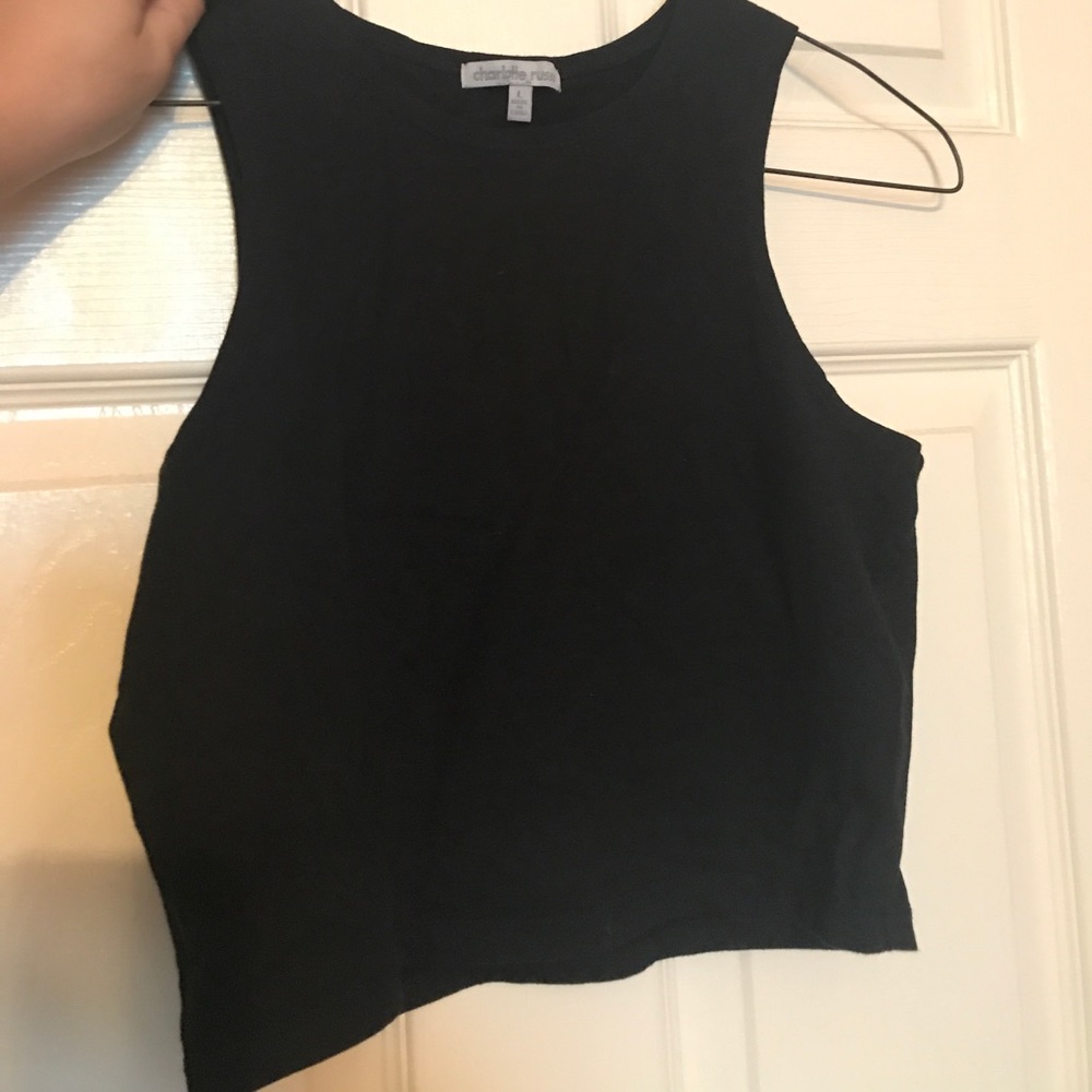 Black crop top