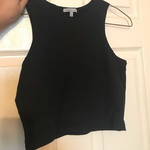 Black crop top