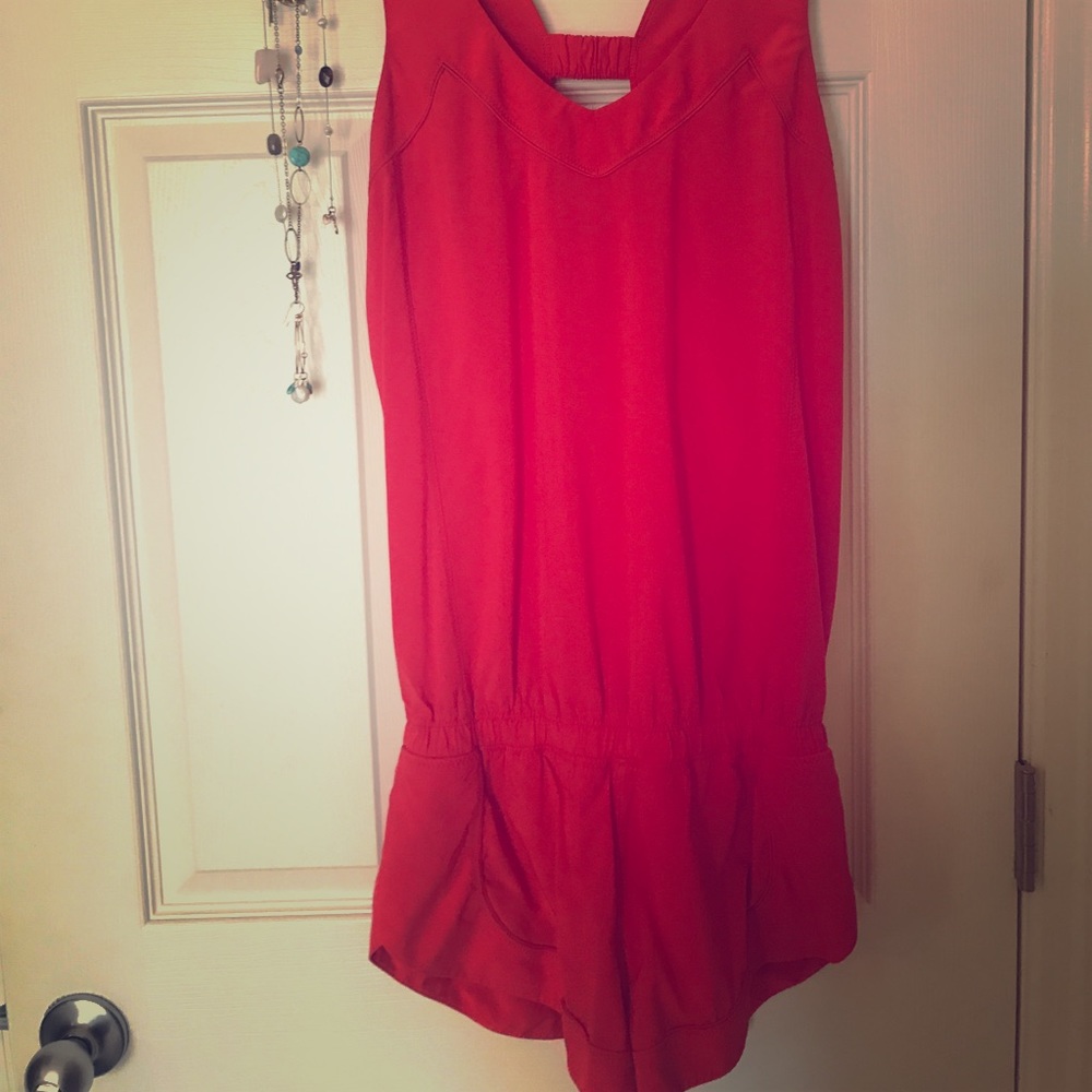 Red lulu romper