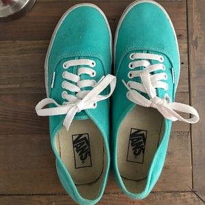 Vans teal sneakers