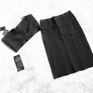 NWT: 2 Piece Bebe Bandage Outfit