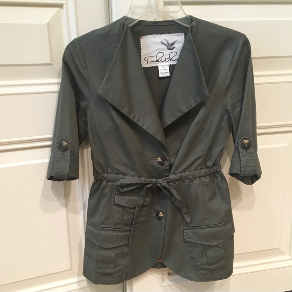 TABITHA from Anthropologie Feminine Fatigue Jacket