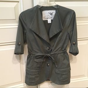 TABITHA from Anthropologie Feminine Fatigue Jacket